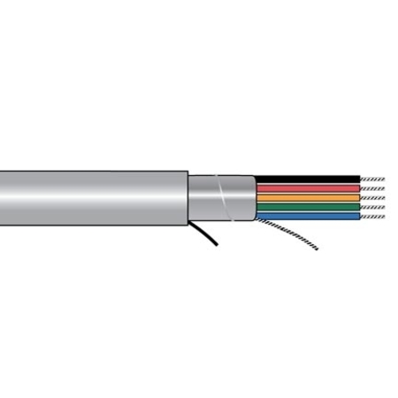 ALPHA WIRE 24-40C STR TNC PVC FOIL SHD, PVC JKT CM 300V 75C AWM 80C, 1000FT 5100/40C SL001